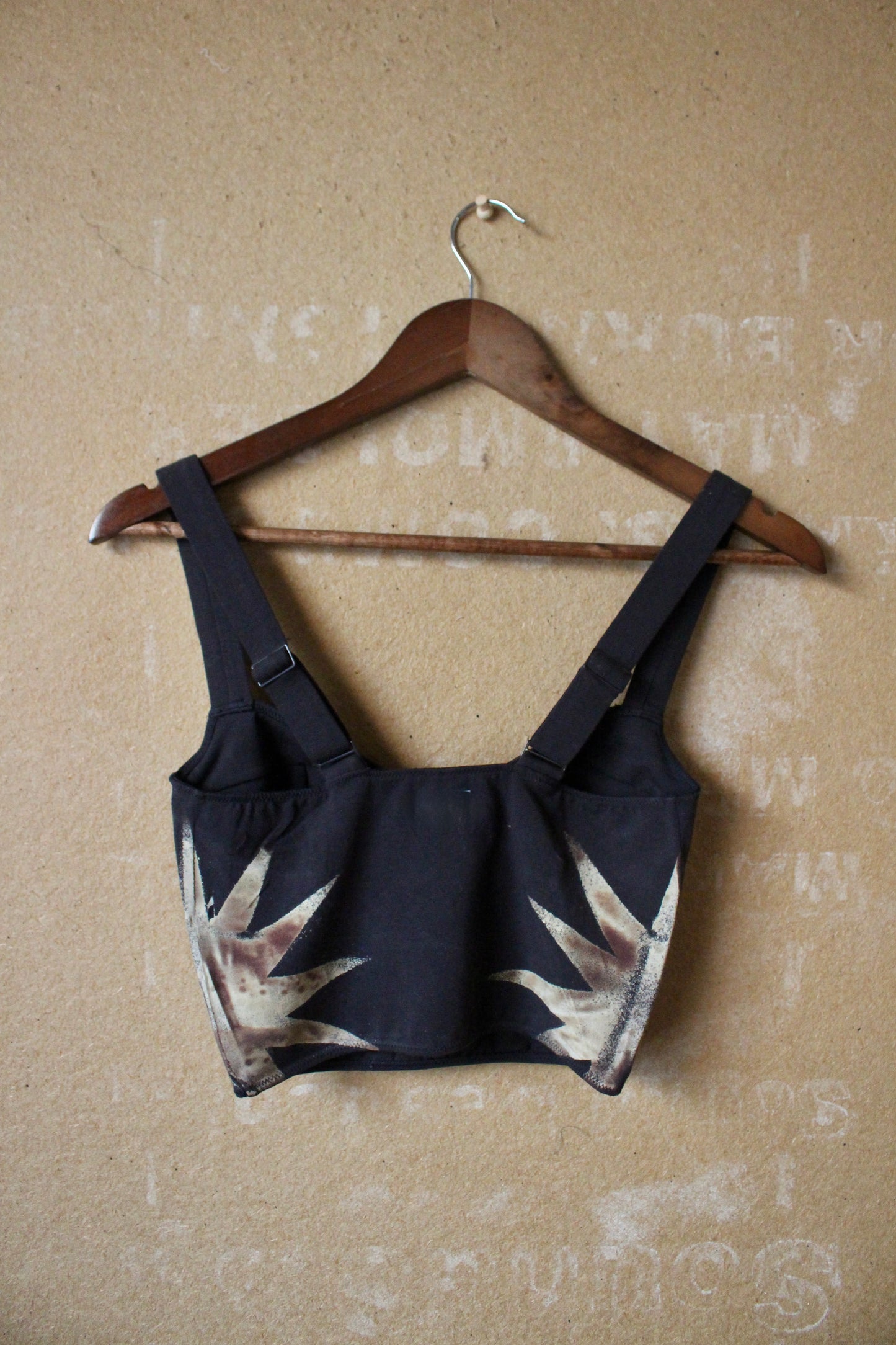 Black Star- 2 WEEK MTO (Made to Order) - Cotton Corset Bustier Pull over Tank Top- 90% Organic Cotton, 10% Elastane - 4 way stretch