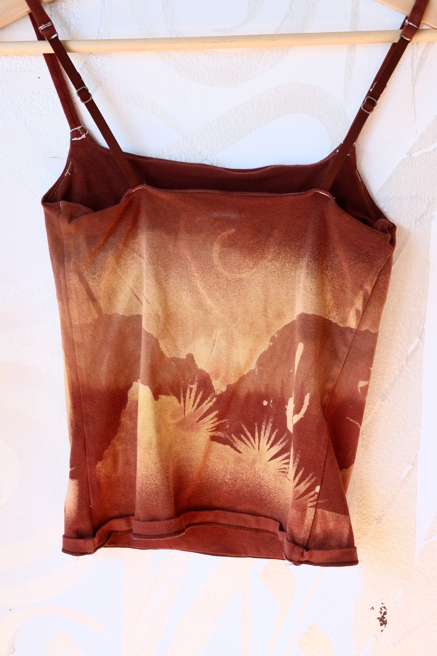 Small- Heat Wave in the Canyons -Cami Tank Top - 91% organic cotton and 9% elastane
