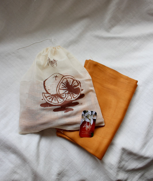 New! Orange Peel Fabric- Pillow Case Set of 2 Cases - Organic - US Standard Size