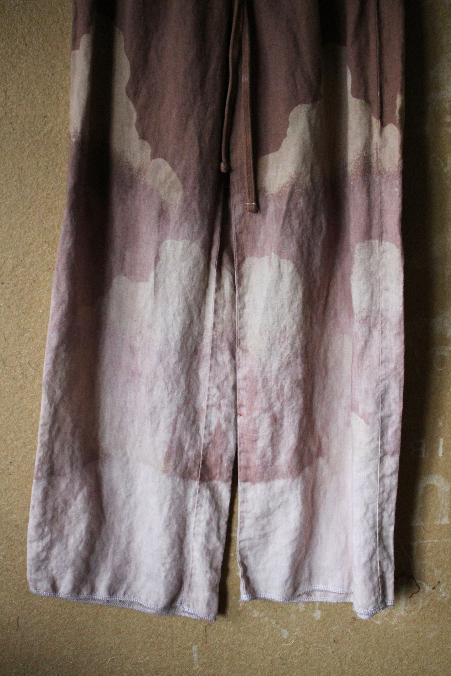 Small - Mauve Linen Pants -100% linen