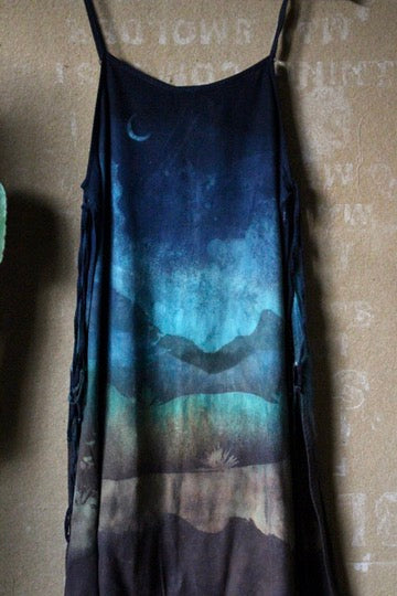 Small/Medium - Midnight Hike - The Zhinh DAI  Tunic tie Dress 100% Cotton