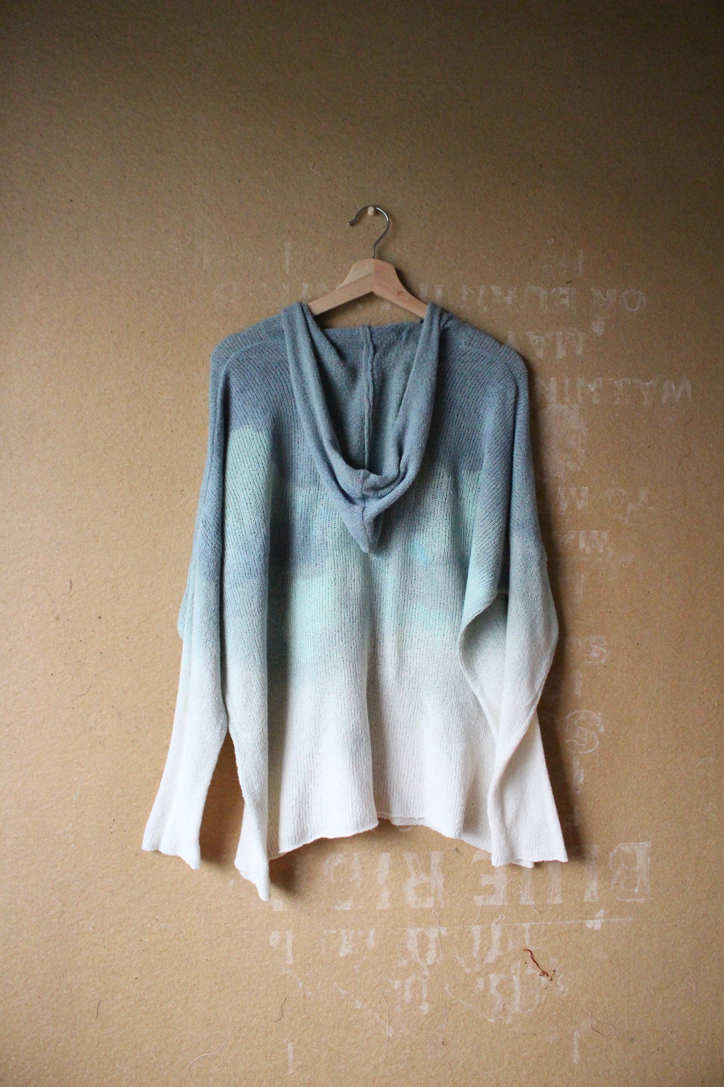 Small-Medium - Blue skies Hoodie sweater - - FLAX brand x Zhinh - 88% Cotton 12% nylon