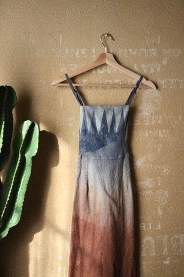 Medium - Mountain Dress  - Stretchy Linen/Rayon