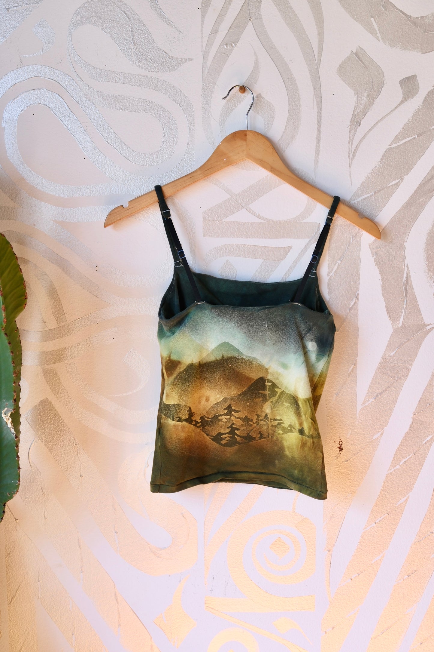 Small - Mountain Pine Hike- Cami Tank Top - 91% organic cotton and 9% elastane