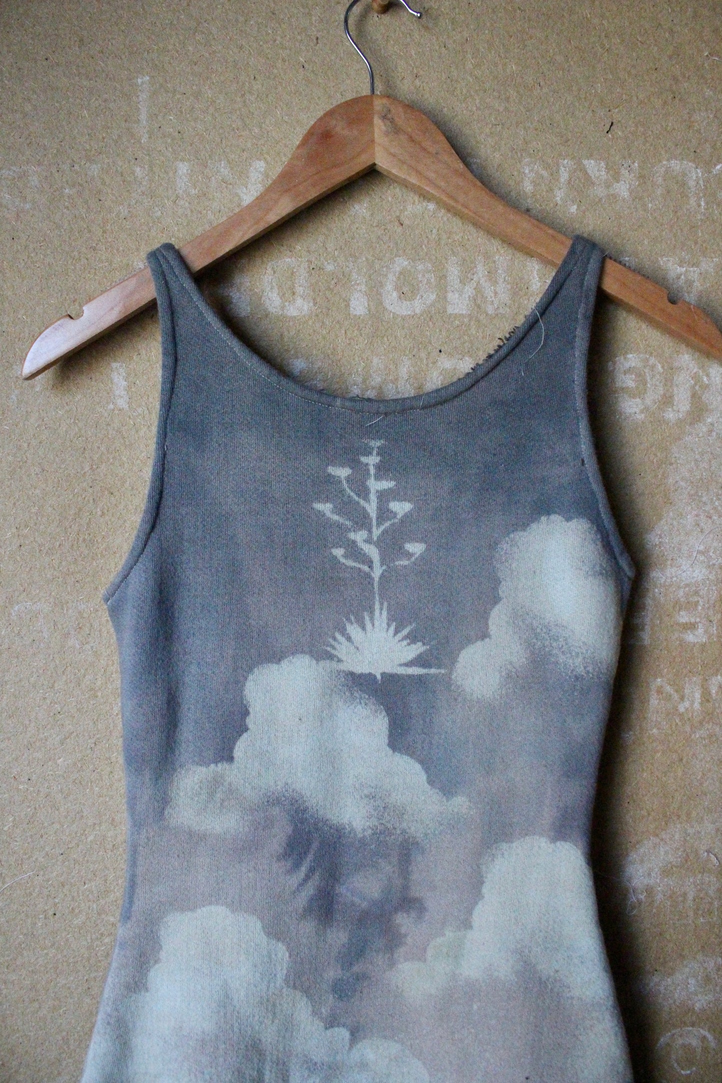 Fits Small/Medium -High Desert soothe -Tank Dress - super soft 100%cotton french terry - dead stock fabric