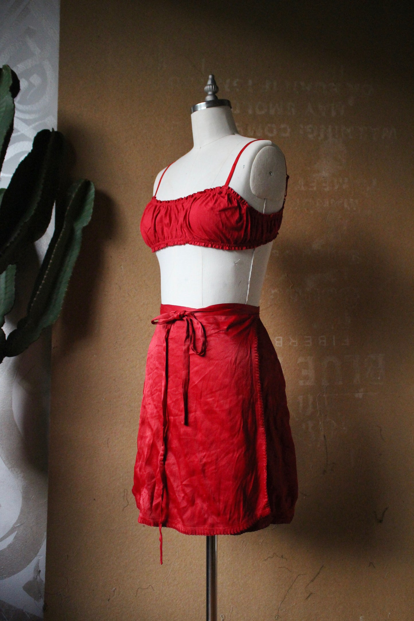 RTS - BRALETTE - Zhinh-Timates Lingerie - 80% Cotton 20% Linen - Super Soft Elastic Ruching -Just bralette (sold separately for accurate sizing)